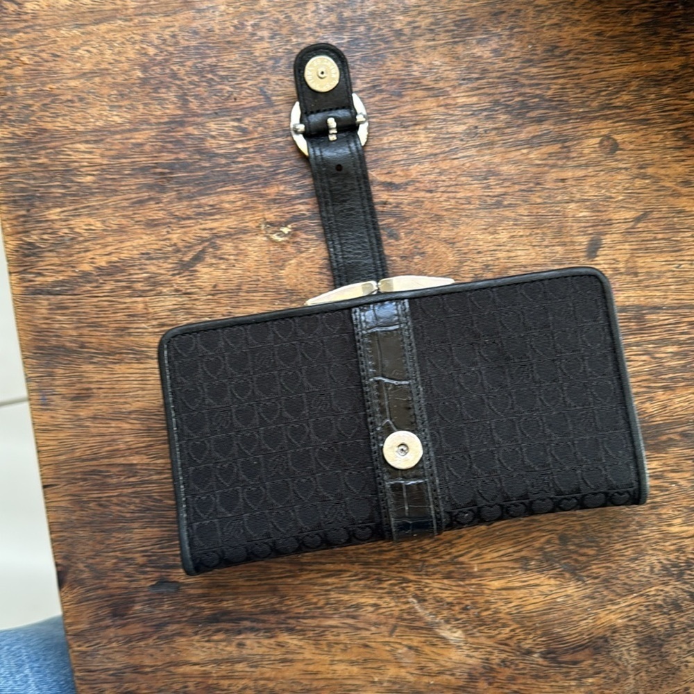 Brighton Black Heart Pattern Wallet - Picture 4 of 11
